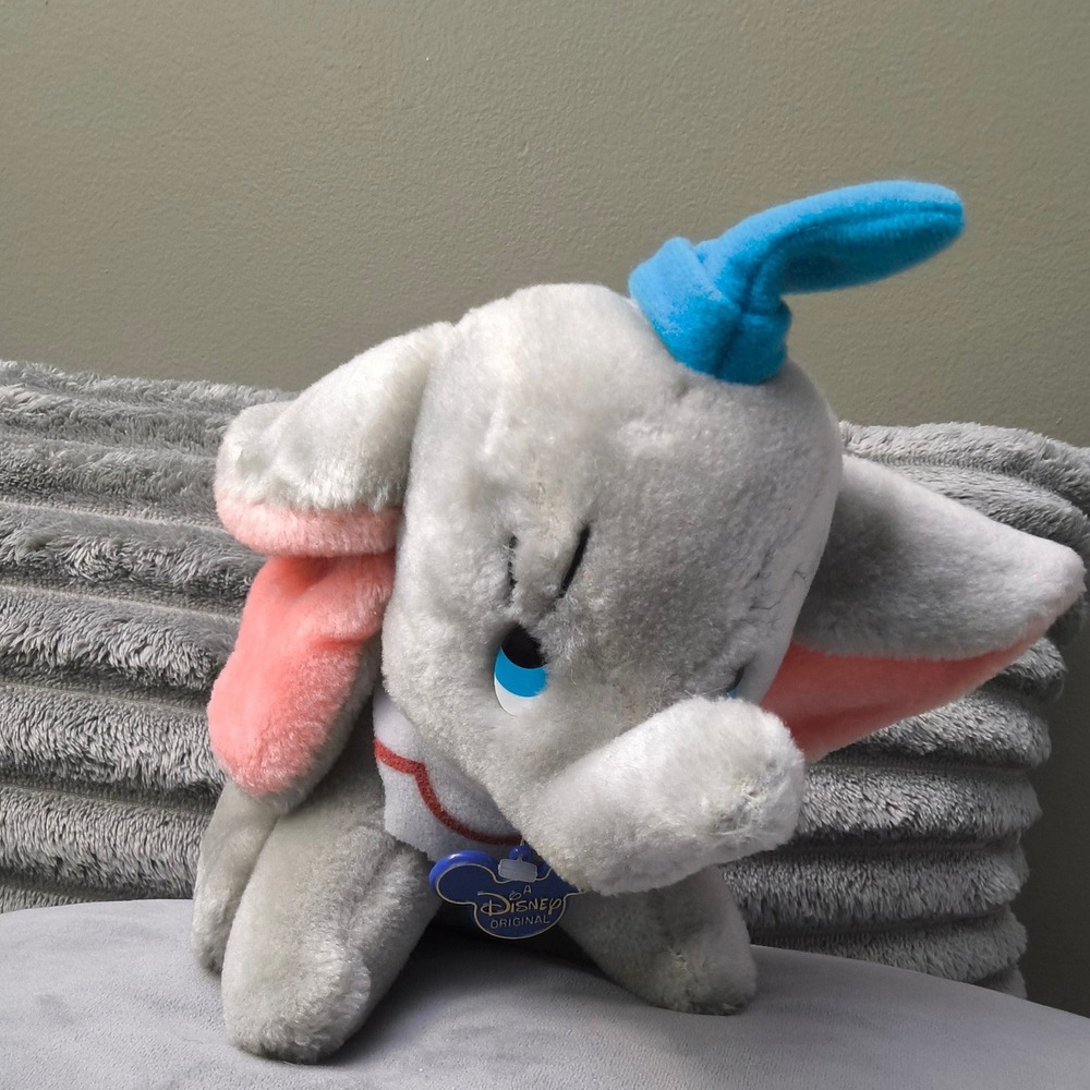 Vintage with tag Disney Original Dumbo plush toy